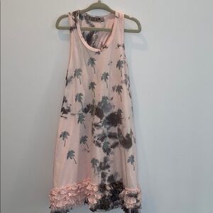 U GO GIRL! Tie-dye Racerback Dress w/Ruffle Trim